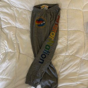 aviator nation grey sweatpants